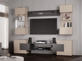 Гостиная Фэнтези (кашемир/графит) в Юном Ленинце - yunyj-leninec.mebel-nsk.ru | фото