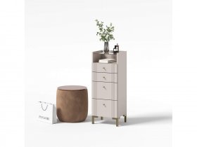 Комод 4 ящика КМ2 Одетта (дуб эндгрей/меланж) в Юном Ленинце - yunyj-leninec.mebel-nsk.ru | фото