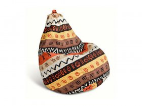 Кресло-мешок Африка в Юном Ленинце - yunyj-leninec.mebel-nsk.ru | фото