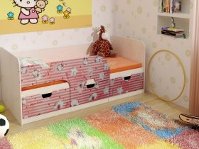 Кровать детская с ящиками 1,86 Минима Hello Kitty в Юном Ленинце - yunyj-leninec.mebel-nsk.ru | фото