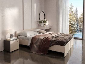Кровать двухспальная 1,6м Гиза в Юном Ленинце - yunyj-leninec.mebel-nsk.ru | фото
