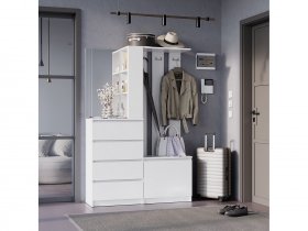 Прихожая Симпл ПР-04 (белый) в Юном Ленинце - yunyj-leninec.mebel-nsk.ru | фото